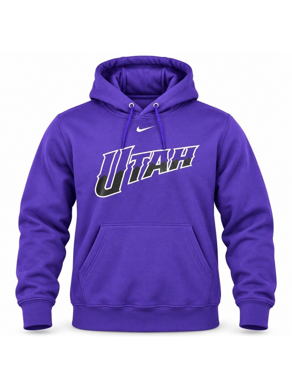 Nike Utah Jazz Hoodie Men’s XL Purple NBA Pullover Sweatshirt Swoosh Basketball